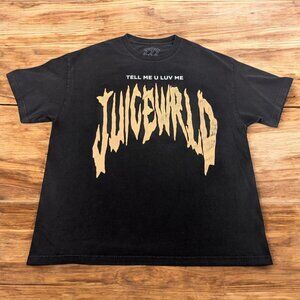 Juice Wrld T-Shirt Tell Me U Luv Me 999 club Cotton Hip‎ Hop Rap Mens XL